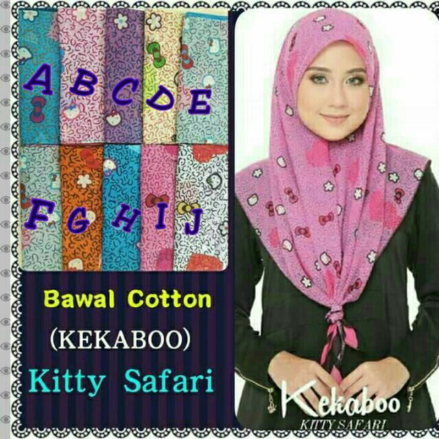 ??CLEARANCE SALE ????TUDUNG BAWAL COTTON KITTY BIDANG 45