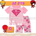 2-Piece Superman Printed Short Sleeve Casual Wear Clothing Set (2-7y)