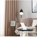 Twill-Linen Elegant Block-out Functional Curtain - Korean Pleat - Light Brown