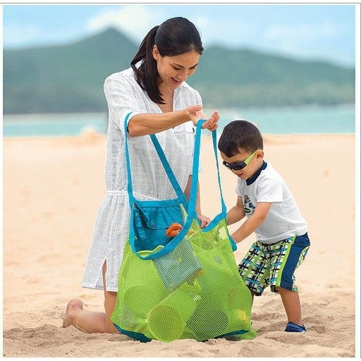 Beach Toy Storage Bag Mesh Organizer Quick Dreamsoul Portable Baby Sand Away