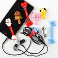 Cute Cartoon Earphone Winder Cable Cord Organizer Holder Phone Cable Holder