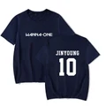 Alimoo WANNA ONE 10 JINYOUNG Cotton T-shirt For Men & Women Big Size XXS 4XL