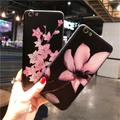 For OPPO R9 R9p R9s Plus 3D Relievo Floral Flower Print Soft TPU Case Full Cover