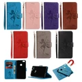 For Huawei P10 Lite Dancing Embossed Leather Removable Case Flip Magnetic Cover