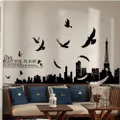 YPY PVC Environmental Home Decor Removable Wall Sticker Eiffel Tower