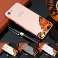 For OPPO A83/ A1 Case Plating Mirror Aluminum Metal Frame Bumper Back Cover