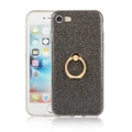 For Apple iPhone 7/8 Glitter Protective Case Cover with Ring Holder