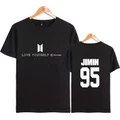 Alimoo BTS LOVE YOURSELF 95 JIMIN Men & Women Cotton T-shirt Tops Big Size XXS 4XL