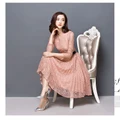 2018 Premium Women Elegant Lace Dress Women's Long Sleeve Dresses Designer Dress