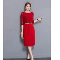 Women New Red Lace Prom Gown Dinner Party Wedding Cocktail Engagement Dresses