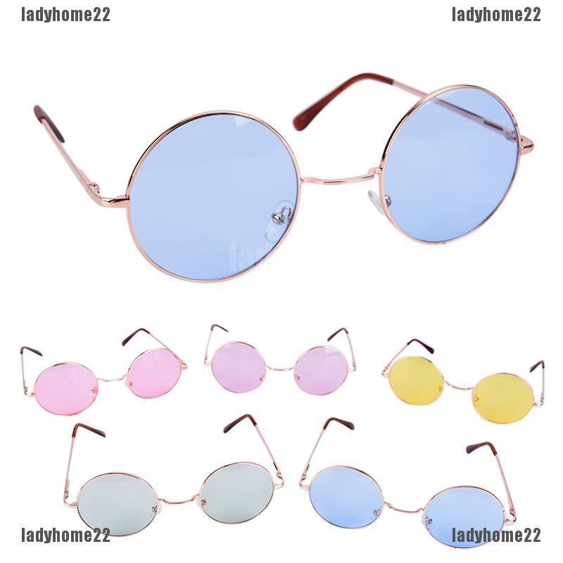 Large Oversized Big Round Metal Frame Color Lens Round Circle Eye Glas