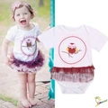 CN.-Toddler Baby Kids Girl Infant Romper Jumpsuit Bodysuit Tutu Skirt Clothes