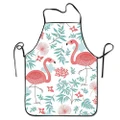 Flower Flamingo Kitchen Cooking Apron Unisex Funny Chef Aprons