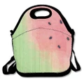 Watercolor Watermelon Seek Insulated Lunch Bag Picnic Lunch Tote