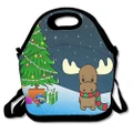 Cute Christmas Moose Lunch Bag Lunch Tote