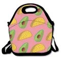 Avocado Taco Cute Insulated Lunch Bag Picnic Lunch Tote