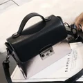BS-2044 Boxed Handbag Metallic Effect Satchel 2018 [Readystock Msia]