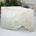 20Pcs Romantic Wedding Party Invitation Card Delicate Carved Decoration