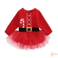 IBE-Toddler Girls Kids Party Xmas Wedding Pageant Flower Tulle Dress Christmas