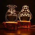 Totoro ornaments usb acrylic night light zakka Japanese creative resin crafts
