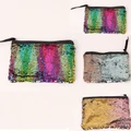 12S-Reversible Sequin Glitter Handbag Party Evening Clutch Bag Wallet Purse