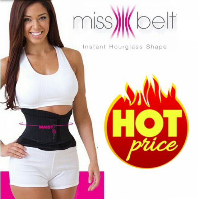 MISS BELT WAIST TRAINER BLACK COLOUR