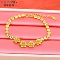 Gold-plated flowers Retro Bracelet Women Run Lake Booth Hot Jewelry Wholesale