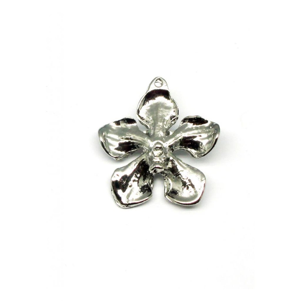 Brooch Orchid S - Rhodium