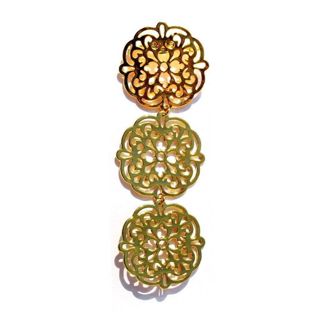 Brooch Liza 3 Tier - Gold