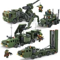 Military Army World War Weapon Truck Soldier Figures Building Blocks