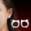 Silver 925 Earrings Women Cute Cat Earring Korean Anting Match Dress WE5