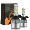 1 pari LED Car Headlight Bulb 72W 800OLM 6500K Auto Headlamp12V Fog Light Silver