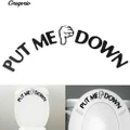 Gregorio Funny Gesture Hand PUT ME DOWN Sign Decal Bathroom Toilet Seat Sticker