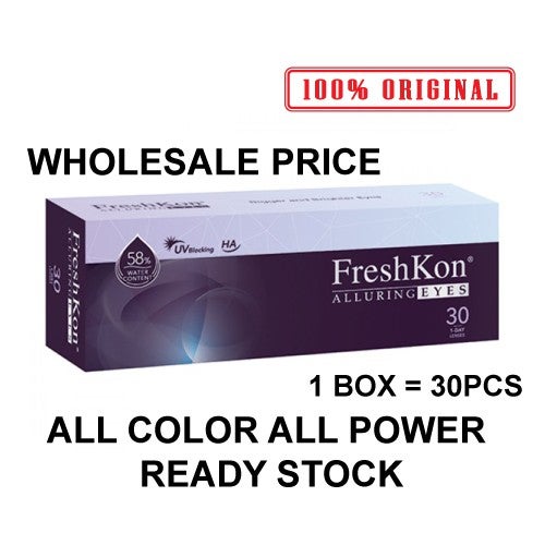 FreshKon 1-Day Alluring Eyes Cosmetic Contact Lenses 30PCS (Daily)