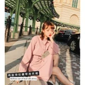 New Women's Long Sleeve Solid Color Dress with Long A-Line Skirt