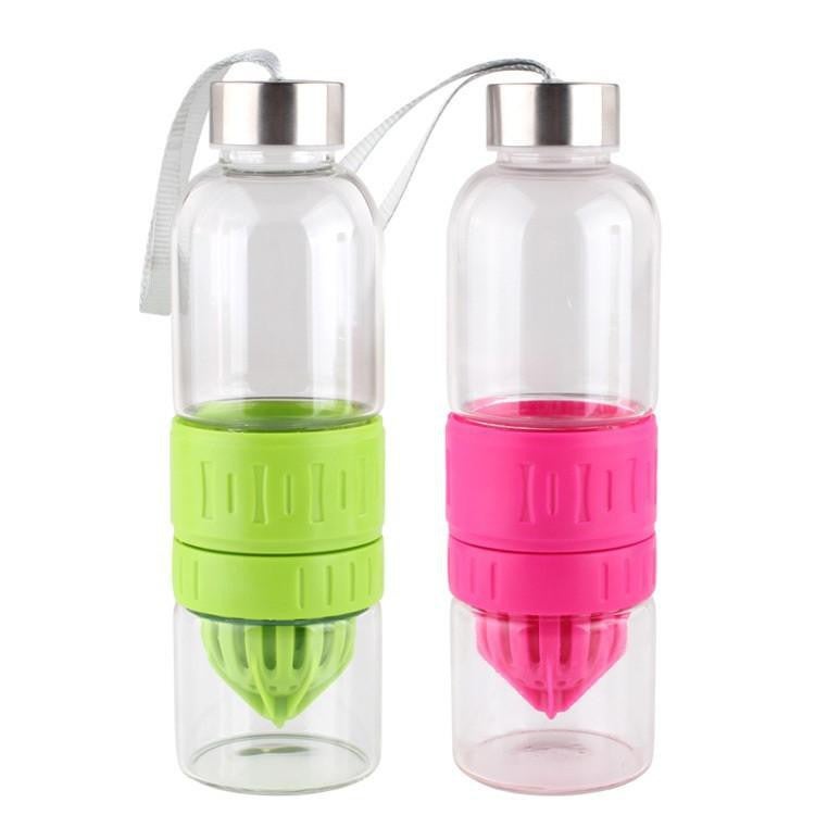 500ML Glass Juice-Infuser Water Bottle Plus