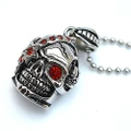 human skeleton fashion Necklace red Pendant gzsh294dz