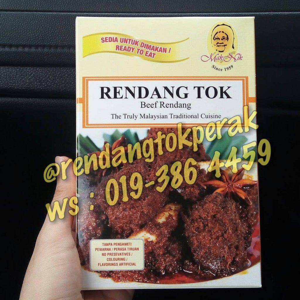 Rendang Tok 160gram Ready To Eat Travel Pack