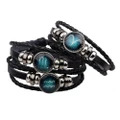 12 Constellation Hand-woven Bracelets Beaded Retro Bangles