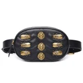 READY STOCK waist bag women rivets Waist Pack bags leather chest belt handbag