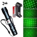 ZADA Laser Pointer Pen Beam Light 5mW Lazer Power 532nm+18650+Charger