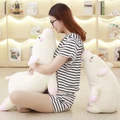 toy pig pillow stuffed Soft Neck Pillow Stroller Hanging Bell Bed Play Toy