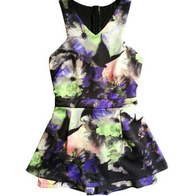 [Ready Stock] Paint Floral Romper