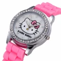 Cute Hello Kitty For Kids Girl Women Fashion Crystal Watches