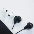 Hands Free Headset with Play / Call / Volume button | Black / White Color