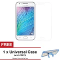 Samsung Galxy J7 Premium Tempered Glass FREE Universal Rubber Case