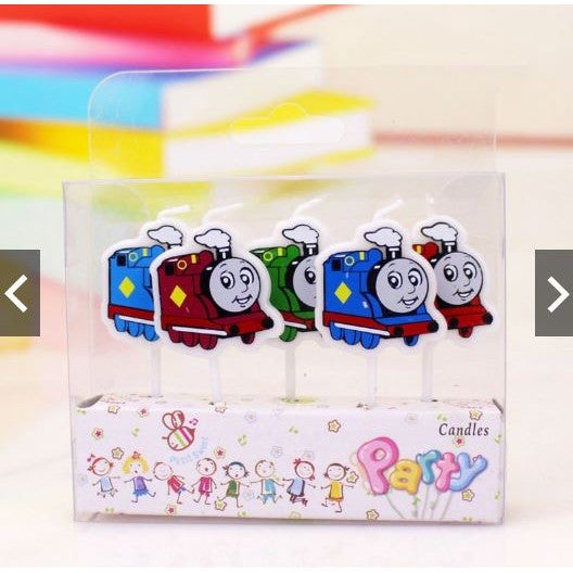 ??Malaysia Ready Stock?? 5pcs Train Theme Kids Birthday Cake Candle Party Decoration Cake Lilin Harijadi Kanak-Kanak