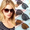 Womens Mens Retro Vintage Cat Eye Round Glasses Sunglasses