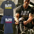?NEW?Men Blood Sweat Gym Short Sleeve Tshirt