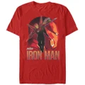 Fifth Sun Marvel Men's Avengers: Infinity War Iron Man View Mens T Shirts Tee Red